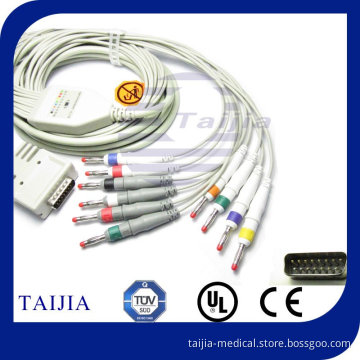 DB 15PIN Burdick EKG Cable/Lead(IEC)